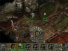 Screenshot of the game, with a heads up display.