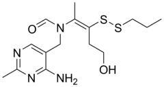 Skeletal formula of prosultiamine