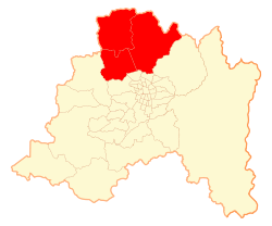 Location in the Santiago Metropolitan Region