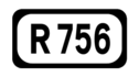 R756 road shield}}