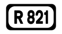 R821 road shield}}