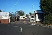 Entrance gate and guard huts