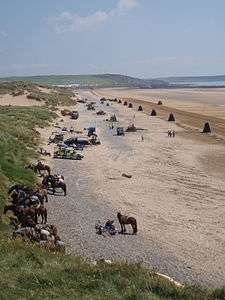 The beach filming