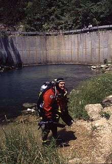 A cave diver.