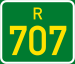 Regional route R707 shield