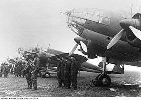 A Polish PZL.37 Łoś medium bomber aircraft