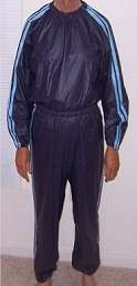 A typical sauna suit