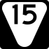 State Route 15 secondary marker