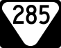 State Route 285 marker