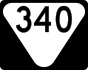 State Route 340 marker