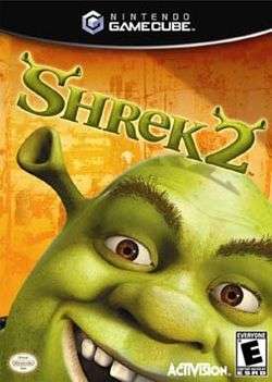 Shrek 2 North American GameCube box art