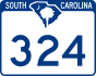 SC Highway 324 marker