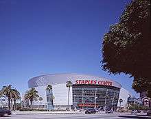 exterior view of Staples Center