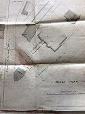 Block plan of the proposed site for the Assembly Rooms, c.1895