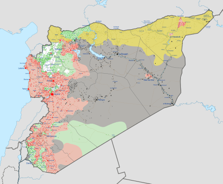 Map of Syrian Civil War