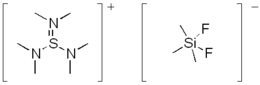 Skeletal formulas of the TASF reagent