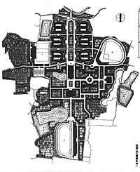 Blueprint showing a possible course of development