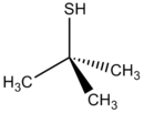 Skeletal formula of tert-butylthiol