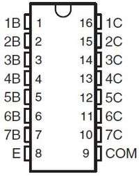 ULN2003A pinout