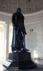 Statue of Thomas Jefferson inside Jefferson Memorial