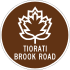 Tiorati Brook Road marker