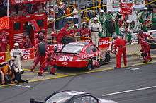 Stewart pits his No. 14 Impala in the 2009 Coca-Cola 600