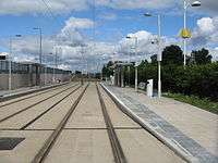 Tram stop at The Gyle