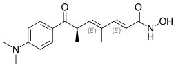 Structural formula of trichostatin A