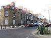 A row of brick-built terraced houses