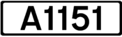 A1151 road shield