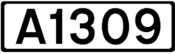 A1309 road shield