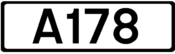 A178 road shield