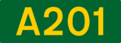 A201 road shield