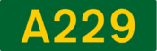 A229 road shield