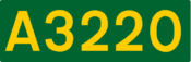 A3220 road shield