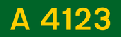 A4123 road shield