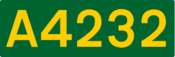 A4232 road shield