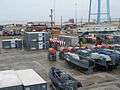US Navy 100503-N-6141B-001 Emergency ship salvage equipment from the Supervisor of Salvage and Diving division of Naval Sea Systems Command is staged in Gulfport, Miss.jpg