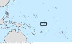 Map of the change to the United States in the Pacific Ocean on May 28, 1892