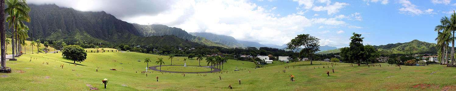 Panoramic view of the Valley of the Temples Memorial Park