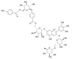 Chemical structure of violdelphin