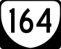 State Route 164 marker