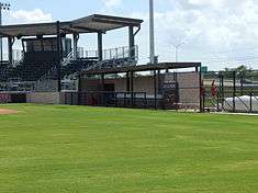 Visitors dugout interior