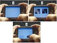 A PDA with images of smoking and neutral cues is presented.