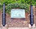 A plaque in Danish Vitus Bering Park