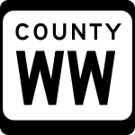 County Trunk Highway WW marker