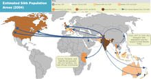 Coloured world map