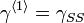 \gamma^{\langle1\rangle}=\gamma_{SS}