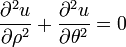  \frac{\partial^2 u}{\partial \rho^2} + \frac{\partial^2 u}{\partial \theta^2} = 0